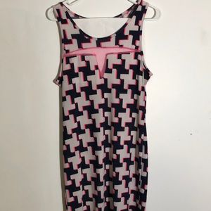 Manito Neon Geometric Cut out Clubbing dress